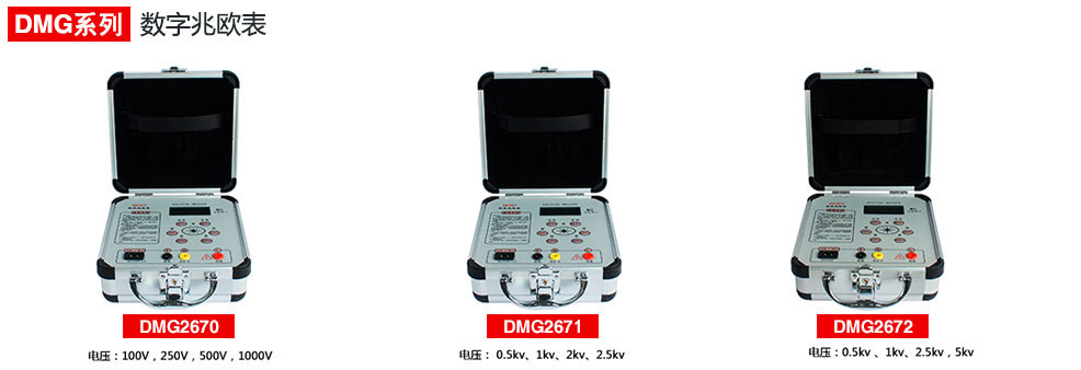 DMG2670\DMG2671\DMG2672數字兆歐表