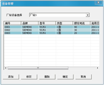 1000A直流斷路器安秒特性測試儀廠站設備添加完成界面