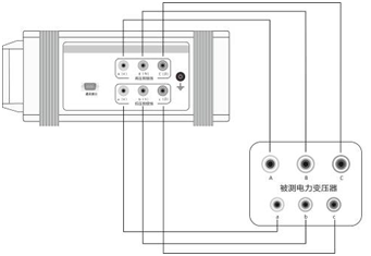 多功能變比測試儀三相變壓器接線圖