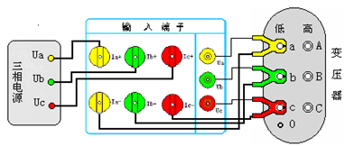 變壓器損耗參數(shù)測試儀三相空載測試接線圖