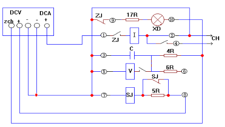 三相微機繼電保護測試儀重合閘繼電器接線圖
