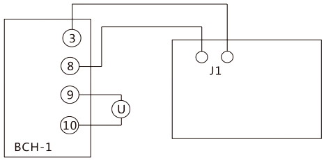 繼電保護測試儀伏安特性檢驗接線圖