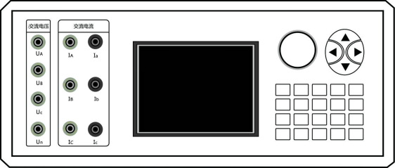 單相程控精密測試電源前面板示圖