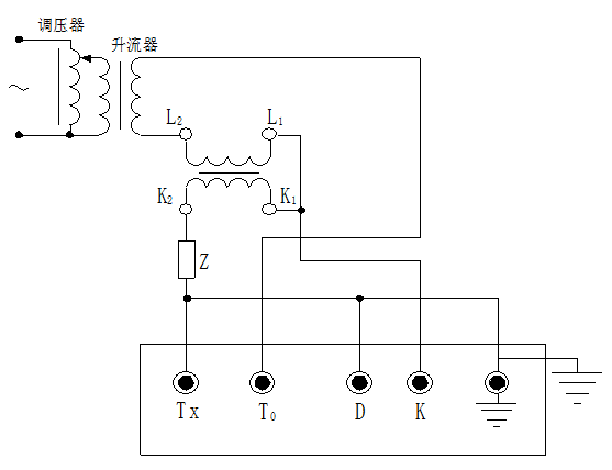 全自動(dòng)互感器校驗(yàn)裝置自校接線