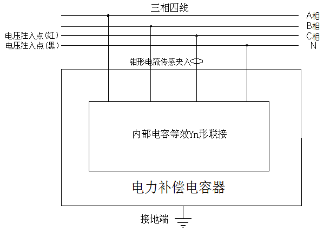 全自動(dòng)電容電感測(cè)試儀Yn形聯(lián)接C相接線圖