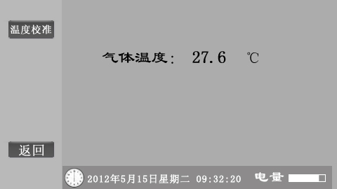 SF6智能微水測量儀溫度界面