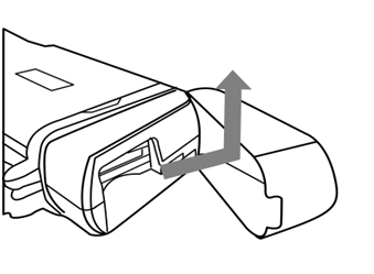 紅外熱成像儀安裝電池/SD卡指示圖