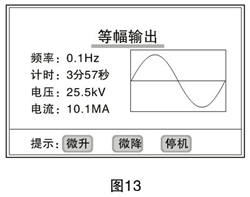 超低頻高壓發(fā)生器電壓等幅輸出界面